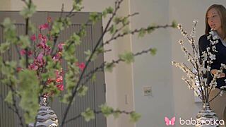 Solo Blonde Hottie Molly Manson Masturbating Her Small Tits And Pussy At Home