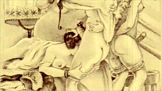 Vintage erotic illustration