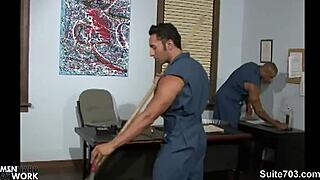 gay cleaning guys fucking in the office with big cocks