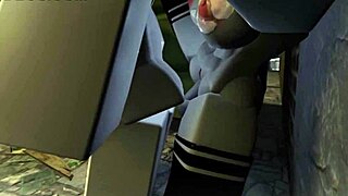 Kyller is sucking in the alley.