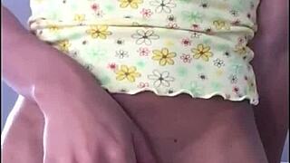 i show off my puffy pussy and panties, barely legal teen