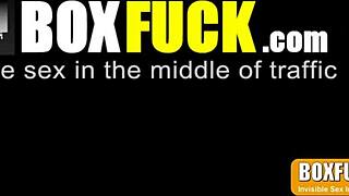 Oiled massage milf leads to public fuck