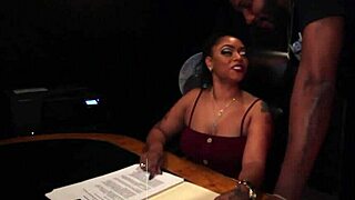 wow, that boss is gagging on the cock so sloppy 😍