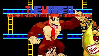 bowser koopa and donkey kong fuck mario bareback in furry cartoon