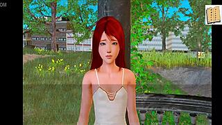 Chatting about my new family episode 142 with anime characters.