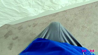 Nasty milf plays with erection! Watch?