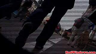 Wow, mature Dutch hooker rides tourist wild!