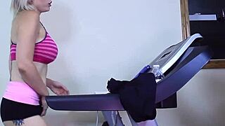 hd - nadia white cums multiple times on treadmill, wanna see?
