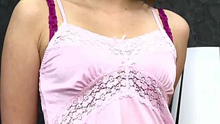 Why does the short-haired Japanese wife reveal her big tits in nude shoot?