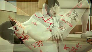 Another horny babe in the hentai creampie scene