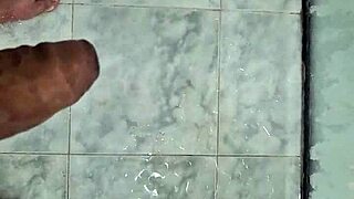 Brazilian Twink Cums Hard in Shower