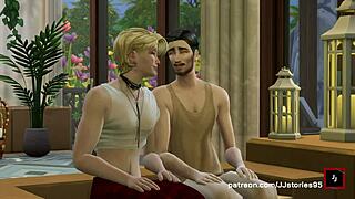 jj sims 4 dad pounds his stepson hard during their wild vacation getaway.