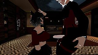 Fake police officer gets his dick sucked by a femboy at work