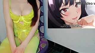 Her friend's huge breasts are irresistible in this wild cartoon hentai adventure.