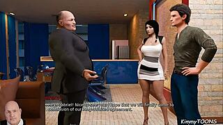 anna, do as your boss says and suck his fat cock now