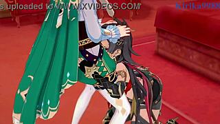 la signora and dehya and venti intense sex - genshin impact hentai