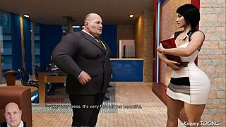 anna, do as your boss says and suck his fat cock now