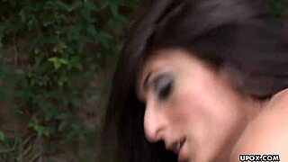 luscious lopez's tight ass gets filled with dick outdoors