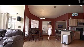 My french stepmom wants to be friends, shes teasing me in the shower