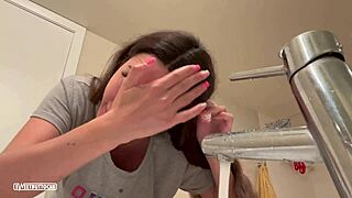 He came on my face and sent me to the backyard garden