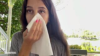 He came on my face and sent me to the backyard garden