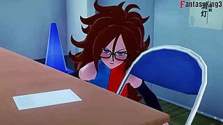 Watch android 18 and 21 get horny in dragon ball zex 2