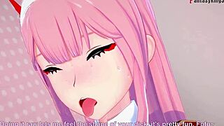 Zero Two Engages In Intense Sex With Darling In Franxx.