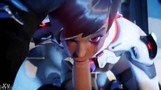 Intense overwatch hentai with big tits and monster cocks