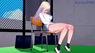 Marin kitagawa and shinju inui in hentai scene with old man