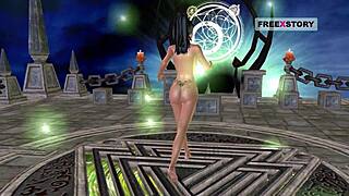 Animated 3d Cartoon Cute Indian Girl Poses