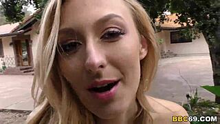 BBC荡妇Alexa Grace挺过跨种族群交