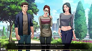 Hentai game with red string continues, here is the 9th part