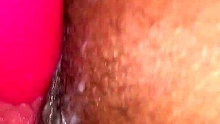 gaping her ass with toys and dildo