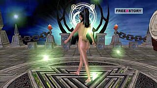 Animated 3d Cartoon Cute Indian Girl Poses