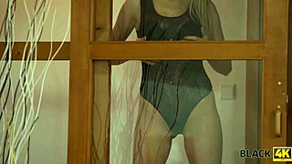 Well-Built Black Stud Bangs Tattooed Blonde Teen In Hotel Room Affair!