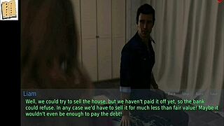 A wife and stepmother play a game together