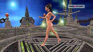 Animated 3d Cartoon Cute Indian Girl Poses