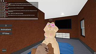 Roblox Porn 45 - Blonde Slut Rides Monster Cock!