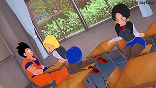 Watch android 18 and 21 get horny in dragon ball zex 2