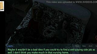 A wife and stepmother play a game together