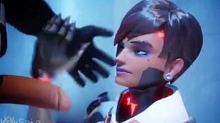 Intense overwatch hentai with big tits and monster cocks