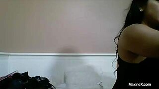 Brunette Whore Maxine X Takes Sex Toys Deep In Her Pussy