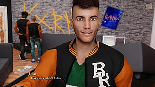 Maya and Josy play with toys in hentai game