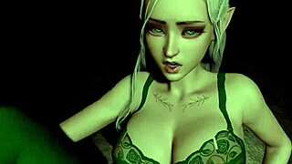 Ever seen a stunning forest elf with piercing eyes bang in 3D POV?