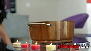 Jennifer Dark On Inflatable Mattress