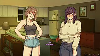 i play hentai with big boobs futa and her sexy bestie.