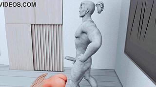 Perverted teen has sex with animated statue in sims 4