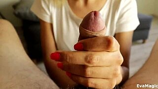 Milf Toys My Cock and Makes Me Explode Hard!