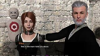 let's play knights tale part 2 with these blonde and redhead characters showing small tits.