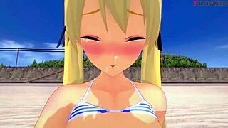 wanna see marie rose get banged hard on the beach?